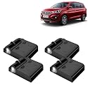 KINGSWAY® Maruti Suzuki Shadow Light Compatible with Ertiga (Year 2022 Onwards), IR LED Projector Ghost Lamp Ambient Light, Car Accessories, 3D Logo of Car Brand Projected on the Ground, Pack of 4 Pcs