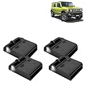 KINGSWAY® Maruti Suzuki Shadow Light Compatible with Jimny (Year 2023 Onwards), IR LED Projector Ghost Lamp Ambient Light, Car Accessories, 3D Logo of Car Brand Projected on the Ground, Pack of 4 Pcs