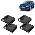 KINGSWAY® Maruti Suzuki Shadow Light Compatible with Swift (Year 2021 to 2024), IR LED Projector Ghost Lamp Ambient Light, Car Accessories, 3D Logo of Car Brand Projected on the Ground, Pack of 4 Pcs