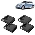 KINGSWAY® Maruti Suzuki Shadow Light Compatible with Swift Dzire (Year 2012 to 2017) IR LED Projector Ghost Lamp Ambient Light Car Accessories, 3D Logo of Car Brand Projected on the Ground, Pack of 4