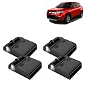 KINGSWAY® Maruti Suzuki Shadow Light Compatible with Vitara Brezza (Year 2016 to 2019) IR LED Projector Ghost Lamp Ambient Light Car Accessories, 3D Logo of Car Brand Projected on the Ground, 4 Pcs