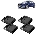 KINGSWAY® Maruti Suzuki Shadow Light Compatible with Swift Dzire (Year 2017 to 2019) IR LED Projector Ghost Lamp Ambient Light Car Accessories, 3D Logo of Car Brand Projected on the Ground, Pack of 4