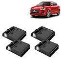 KINGSWAY® Maruti Suzuki Shadow Light Compatible with Swift (Year 2018 to 2020), IR LED Projector Ghost Lamp Ambient Light, Car Accessories, 3D Logo of Car Brand Projected on the Ground, Pack of 4 Pcs