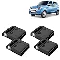KINGSWAY® Maruti Suzuki Shadow Light Compatible with Alto (Year 2012 Onwards), IR LED Projector Ghost Lamp Ambient Light, Car Accessories, 3D Logo of Car Brand Projected on the Ground, Pack of 4 Pcs