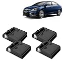 KINGSWAY® Maruti Suzuki Shadow Light Compatible with Ciaz (Year 2018 Onwards), IR LED Projector Ghost Lamp Ambient Light, Car Accessories, 3D Logo of Car Brand Projected on the Ground, Pack of 4 Pcs
