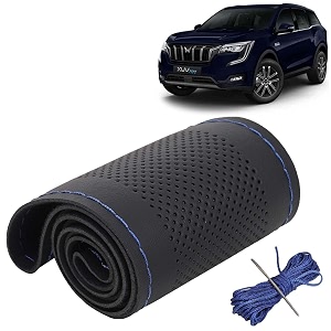KINGSWAY PU Leatherite Car Steering Cover Sewable