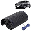 KINGSWAY PU Leatherite Car Steering Cover Sewable