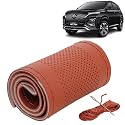 KINGSWAY PU Leatherite Car Steering Cover Sewable