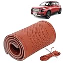 KINGSWAY PU Leatherite Car Steering Cover Sewable