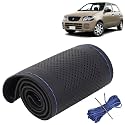 KINGSWAY PU Leatherite Car Steering Cover Sewable