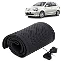 KINGSWAY PU Leatherite Car Steering Cover Sewable