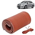KINGSWAY PU Leatherite Car Steering Cover Sewable