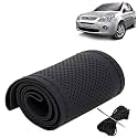 KINGSWAY PU Leatherite Car Steering Cover Sewable