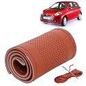 KINGSWAY PU Leatherite Car Steering Cover Sewable