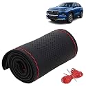 KINGSWAY PU Leatherite Car Steering Cover Sewable