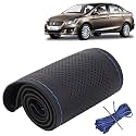 KINGSWAY PU Leatherite Car Steering Cover Sewable