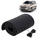 KINGSWAY PU Leatherite Car Steering Cover Sewable