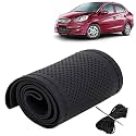 KINGSWAY PU Leatherite Car Steering Cover Sewable