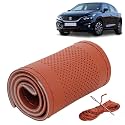 KINGSWAY PU Leatherite Car Steering Cover Sewable