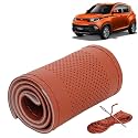 KINGSWAY PU Leatherite Car Steering Cover Sewable
