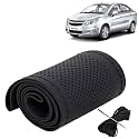 KINGSWAY PU Leatherite Car Steering Cover Sewable
