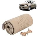 KINGSWAY PU Leatherite Car Steering Cover Sewable