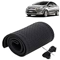 KINGSWAY PU Leatherite Car Steering Cover Sewable