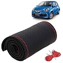 KINGSWAY PU Leatherite Car Steering Cover Sewable