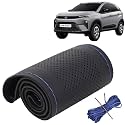KINGSWAY PU Leatherite Car Steering Cover Sewable