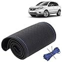 KINGSWAY PU Leatherite Car Steering Cover Sewable