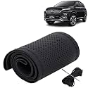 KINGSWAY PU Leatherite Car Steering Cover Sewable