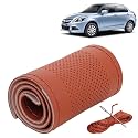 KINGSWAY PU Leatherite Car Steering Cover Sewable