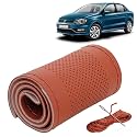 KINGSWAY PU Leatherite Car Steering Cover Sewable