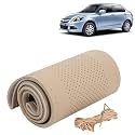 KINGSWAY PU Leatherite Car Steering Cover Sewable