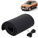 KINGSWAY PU Leatherite Car Steering Cover Sewable