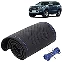 KINGSWAY PU Leatherite Car Steering Cover Sewable