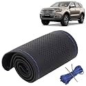 KINGSWAY PU Leatherite Car Steering Cover Sewable