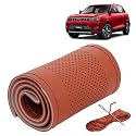 KINGSWAY PU Leatherite Car Steering Cover Sewable