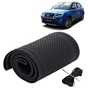 KINGSWAY PU Leatherite Car Steering Cover Sewable