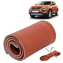 KINGSWAY PU Leatherite Car Steering Cover Sewable