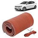 KINGSWAY PU Leatherite Car Steering Cover Sewable