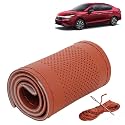 KINGSWAY PU Leatherite Car Steering Cover Sewable
