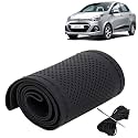 KINGSWAY PU Leatherite Car Steering Cover Sewable