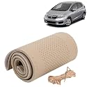 KINGSWAY PU Leatherite Car Steering Cover Sewable