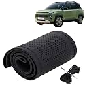KINGSWAY PU Leatherite Car Steering Cover Sewable