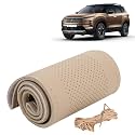 KINGSWAY PU Leatherite Car Steering Cover Sewable