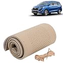 KINGSWAY PU Leatherite Car Steering Cover Sewable