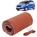 KINGSWAY PU Leatherite Car Steering Cover Sewable