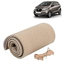 KINGSWAY PU Leatherite Car Steering Cover Sewable