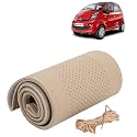 KINGSWAY PU Leatherite Car Steering Cover Sewable